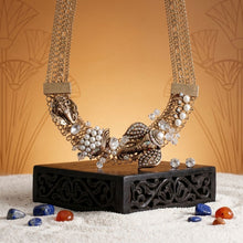 Load image into Gallery viewer, Opulent African Elephant Aurbo Collar Necklace