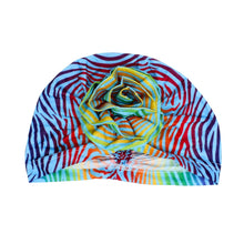 Load image into Gallery viewer, Turban Pre-Tied Flower Green Ombre Zebra for Women