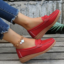 Load image into Gallery viewer, Weave Wedge Heeled Loafers