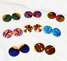 Load image into Gallery viewer, Artisan Collection - Color Me Kente Ankara Earrings - E1033