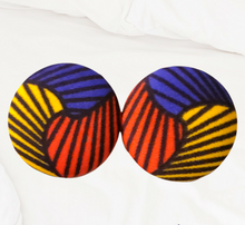 Load image into Gallery viewer, Artisan Collection - Ankara Multi Button Earrings- E1037