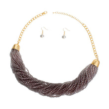Load image into Gallery viewer, 34 Strand Gray Bead Necklace