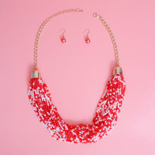 Load image into Gallery viewer, 34 Strand Red Bead Set