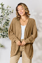Load image into Gallery viewer, Basic Bae Full Size Ribbed Cocoon Cardigan