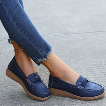 Load image into Gallery viewer, Weave Wedge Heeled Loafers