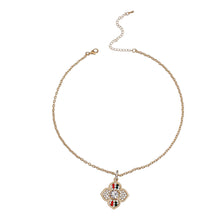 Load image into Gallery viewer, Striped Flower Splash: Luxury Necklace