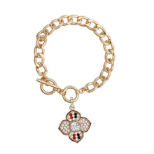 Load image into Gallery viewer, Striped Blossoms: Luxury Bracelet