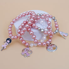 Load image into Gallery viewer, Light Pink Pearl Cancer Bracelets