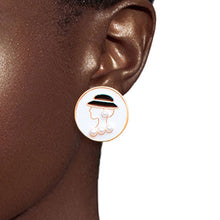 Load image into Gallery viewer, Pcs Designer-Inspired Gold Lady bag No.5 Charm Stud Earring Set