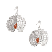 Load image into Gallery viewer, Silver Inspirational Afro Fishhooks