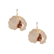 Load image into Gallery viewer, Gold Afro Queen Fishhooks