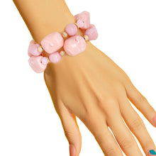 Load image into Gallery viewer, Light Pink Marbled Bead Bracelets