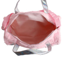 Load image into Gallery viewer, Pink Fur Glitter Duffel Bag