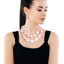 Load image into Gallery viewer, Light Pink Marbled Bead Set