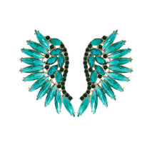Load image into Gallery viewer, Green Wing Earrings