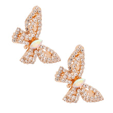 Load image into Gallery viewer, Gold 3D Butterfly Studs
