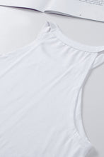 Load image into Gallery viewer, White Solid Color Crew Neck Tank Top
