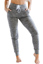 Load image into Gallery viewer, Gray Drawstring Waist Pocketed Joggers
