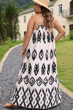 Load image into Gallery viewer, Black Plus Size Western Print Halter Maxi Dress
