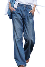 Load image into Gallery viewer, Blue Slouchy Wide Leg Jeans
