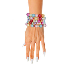 Load image into Gallery viewer, 5 Pcs Rainbow Pearl Bracelets
