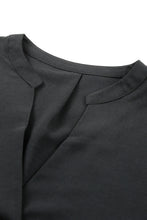 Load image into Gallery viewer, Black Ruffled Sleeve Shift Dress
