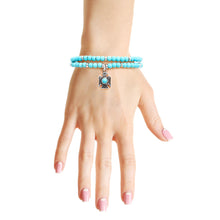 Load image into Gallery viewer, Turquoise Natural Stone Tunderbird Bracelet
