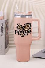 Load image into Gallery viewer, Pink mama Leopard Heart Shape Stainless Steel Insulate Cup 40oz
