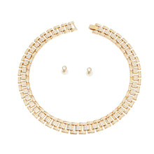 Load image into Gallery viewer, Iced Gold Watch Band Chain Necklace
