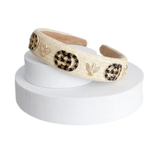 Load image into Gallery viewer, Ivory Raffia Royale Headband - Bespoke Style

