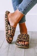 Load image into Gallery viewer, Leopard Print Thick Sole Slip On Slippers
