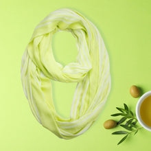 Load image into Gallery viewer, Stripe Patterned Silk Scarf
