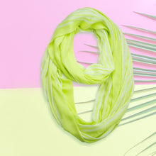Load image into Gallery viewer, Stripe Patterned Silk Scarf
