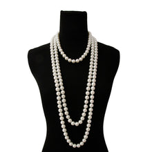 Load image into Gallery viewer, White Endless Pearl Necklace
