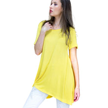 Load image into Gallery viewer, Medium Yellow Scoop Neck Tunic
