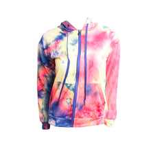 Load image into Gallery viewer, Small Pink Tie Dye Zip Hoodie
