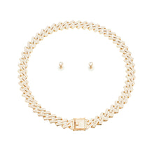 Load image into Gallery viewer, Iced Gold Square Cuban Chain Necklace
