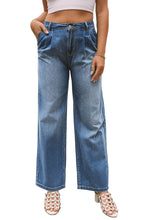 Load image into Gallery viewer, Blue Slouchy Wide Leg Jeans
