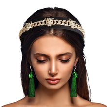 Load image into Gallery viewer, Tiger Crown Headband - Bespoke Iced Chain
