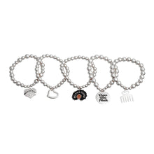 Load image into Gallery viewer, Silver Ball Bead Black Girl Magic Charm Bracelets
