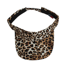 Load image into Gallery viewer, Wild Leopard Visor Hat
