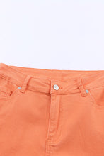 Load image into Gallery viewer, Orange Acid Wash High Waist Wide Leg Jeans
