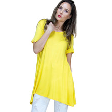 Load image into Gallery viewer, Medium Yellow Scoop Neck Tunic
