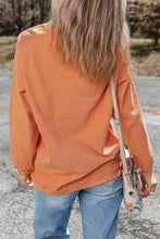Load image into Gallery viewer, Orange Whatever Spices Your Pumpkin Graphic Corded Pullover Sweatshirt
