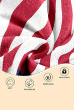 Load image into Gallery viewer, Fiery Red Independent Day Flag Pattern Bath Towel
