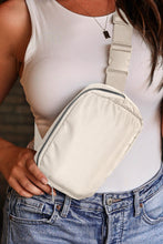 Load image into Gallery viewer, Black Waterproof Zipped Crossbody Chest Bag 20*5*14cm
