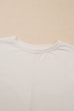 Load image into Gallery viewer, White Floral Crochet Splicing Sleeve T Shirt Dress
