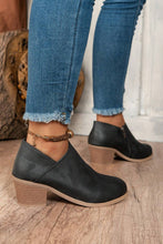 Load image into Gallery viewer, Philippine Gray Tulip Opening Suede Ankle Boots
