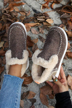 Load image into Gallery viewer, Carbon Grey Suede Stitching Patchwork Plush Lined Anklet Boots
