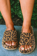 Load image into Gallery viewer, Leopard Print Thick Sole Slip On Slippers
